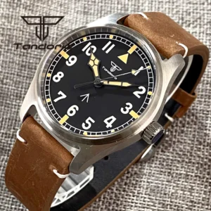 kf Sf0f3657fb07246649e1b86e142b5b0c91 Tandorio Fashion 39mm Pilot Men s Dive Automatic Watch 20Bar NH35A PT5000 Movement Sapphire Glass Luminous